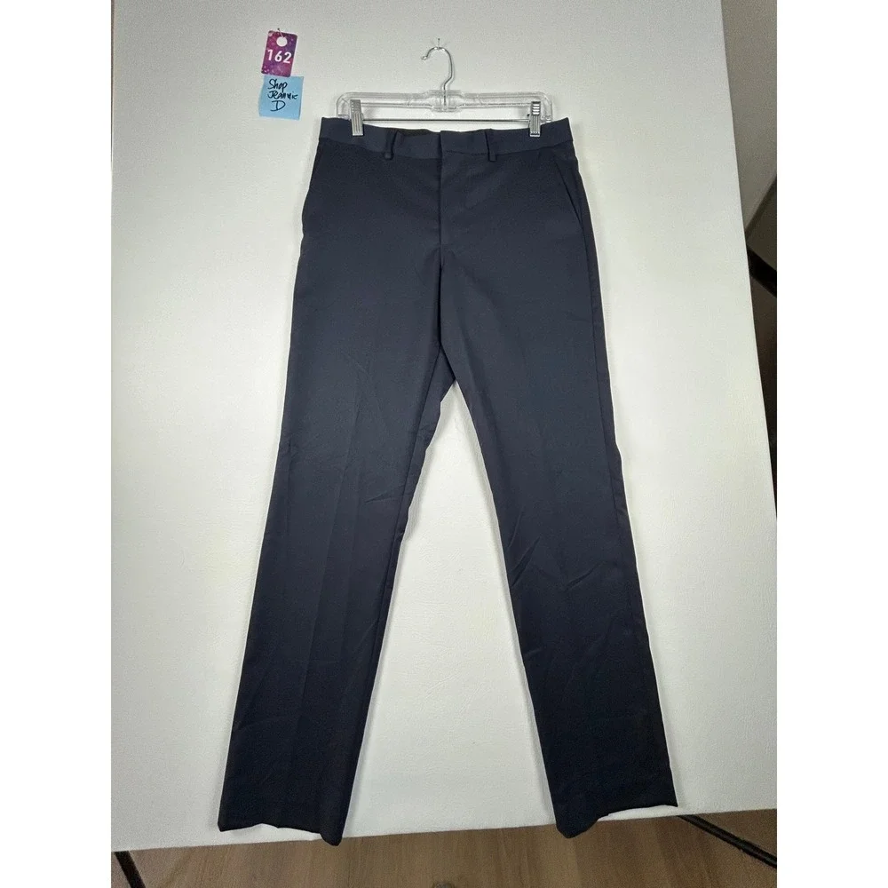 J Ferrar Mens Slim Dress Pants Size 30x32 Black Business Casual Office Wear NWOT